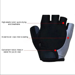 Half Finger Cycling Gloves Men Women Anti Slip Shock Breathable Summer Bicycle Gloves Fingerless Sports Gym Training Bike Gloves