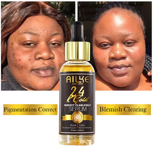 Hot Trend Vault AILKE 24K Gold Collagen Whitening cream jar with gold accents and branding on the label.