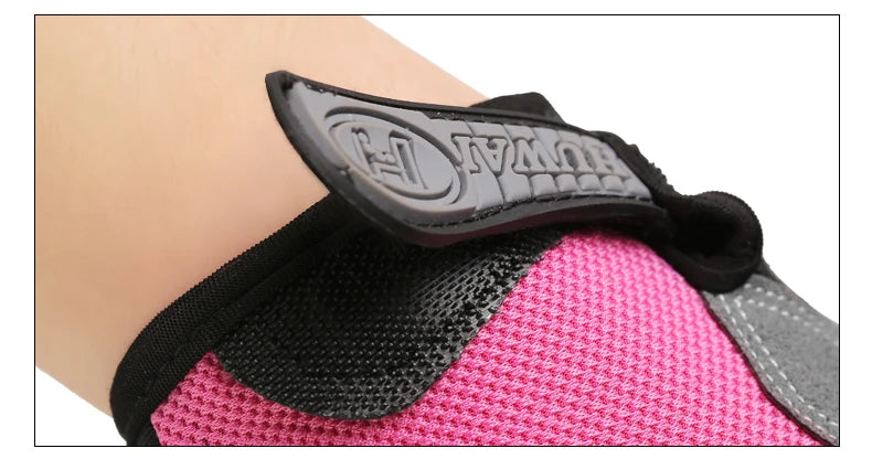 Guantes de ciclismo sin dedos transpirables y antideslizantes para hombres y mujeres