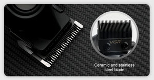Hot Trend Vault cordless VGRC men's hair trimmer with LED display and 2000mAh battery for professional barbering.