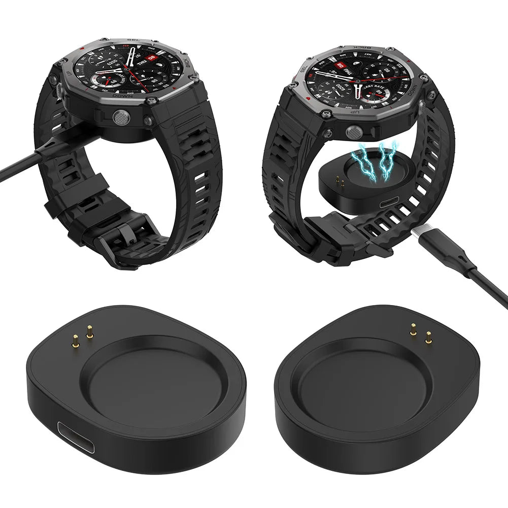 1 Pc Wireless Charger Dock Adapter for Amazfit Balance and T Rex 3 Smartwatches with Magnetic Interface