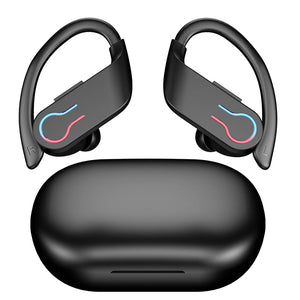 Bluetooth 5.3 Wireless Earbuds Sports Headphones with Earhooks Built-in Mic Earphones Waterproof Headphones Ear Buds for Sports