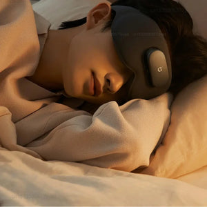 Hot Trend Vault MIJIA Smart Massage Eye Mask in black with vibration features for relaxation and home blackout comfort.