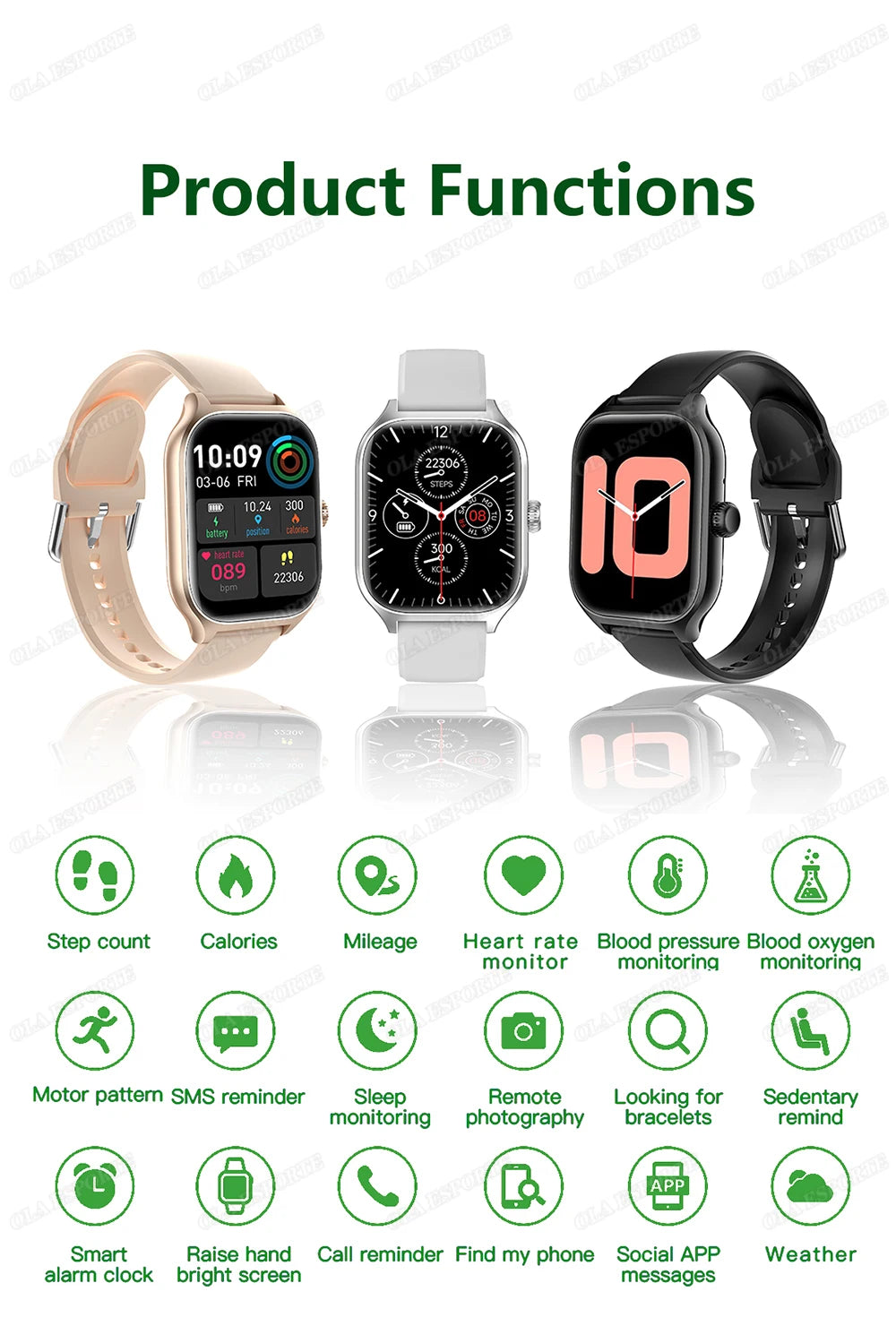 Hot Trend Vault smartwatch with 1.83-inch HD display, Bluetooth call alerts, music, and sports mode for Android and iOS devices.