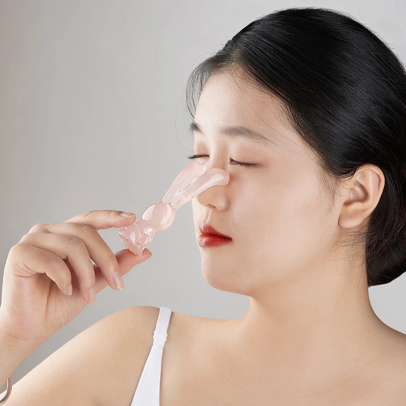 Facial Tools Massage Plate Rabbit Shape Face Lifting Guasha Scraping Massage Reduce Puffiness Nose Lifting Nose Guasha Care
