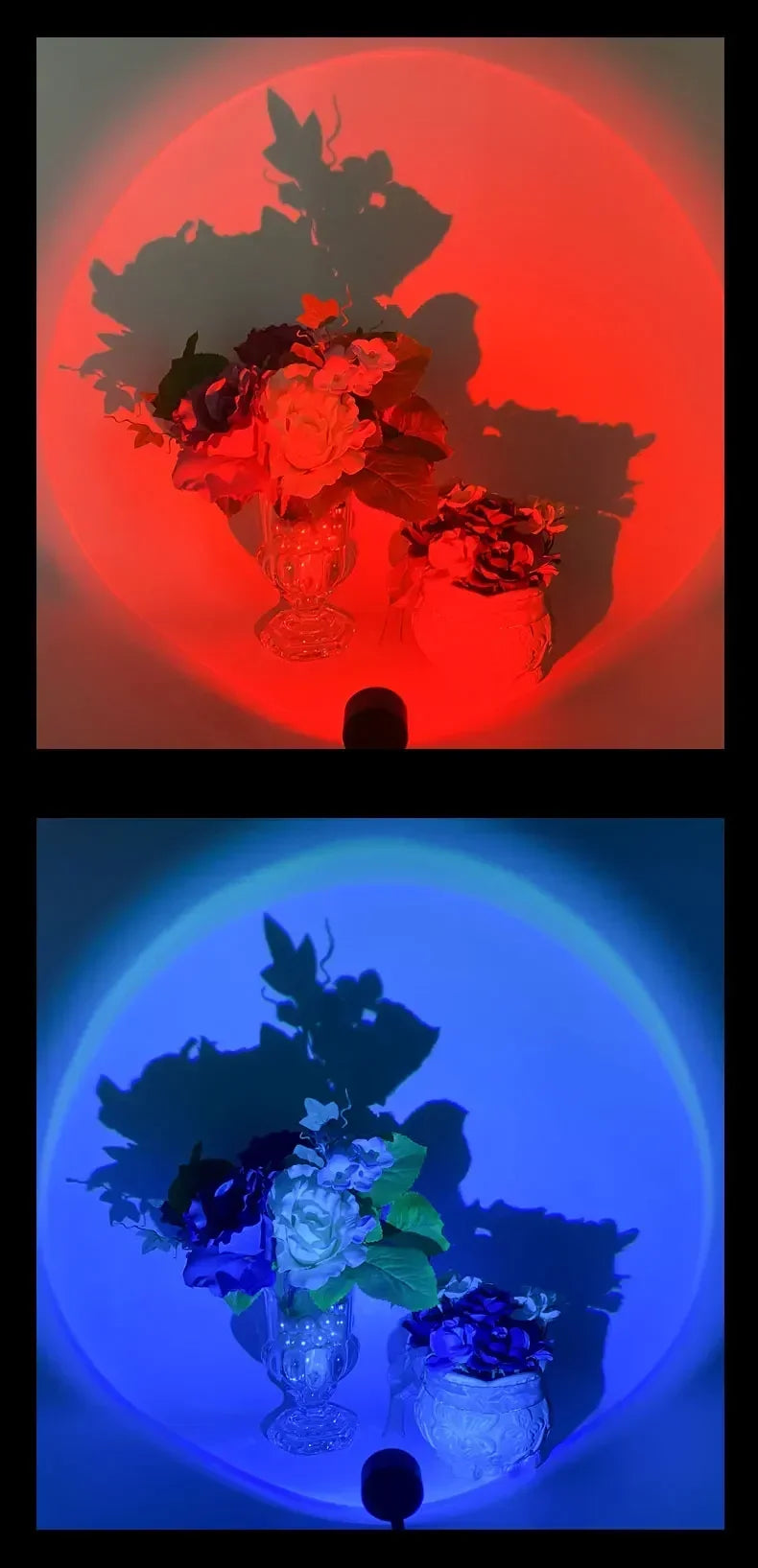 USB Sunset Lamp LED Rainbow Neon Night Light Projector Photography Wall Atmosphere Lighting for Bedroom Room Decor Nightlights