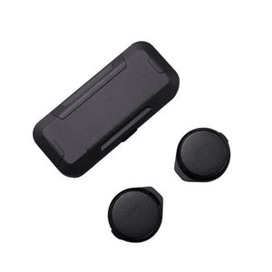 Wireless motorcycle headset with noise cancelling for riders, Hot Trend Vault Pro, shown with sleek design and control buttons.