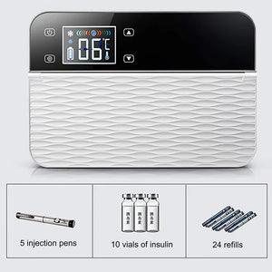 Small Fridge Cooler Insulin Cooler Medical Portable Insulin Bag Travel Keep Chilled Insulin Case USB Mini Refrigerator cold