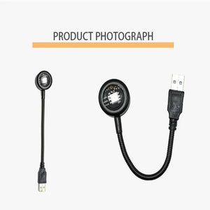 Hot Trend Vault USB Sunset Lamp Rainbow Neon Night Light displaying vibrant RGB colors for bedroom decor and photography.
