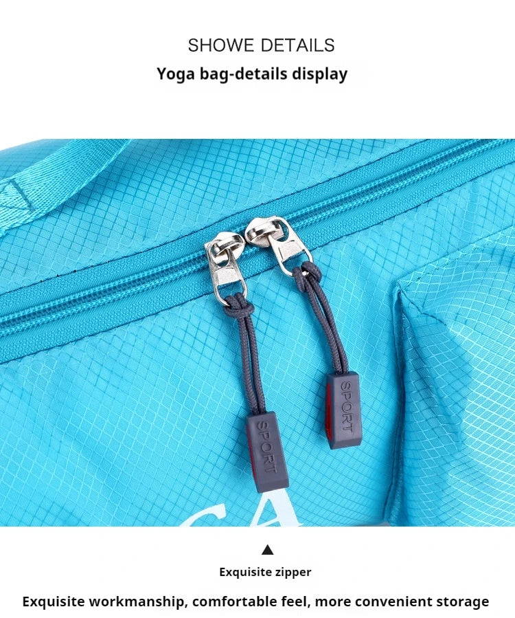 Fitness Sports Yoga Mat Waterproof Bag Multifunction Pocket Yoga Carrier Knapsack Large Capacity Storage Yoga Mat Holder