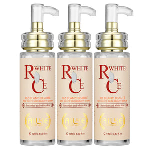 Hydrating AILKE Whitening Skin Care for women with dark spots, featuring a sleek bottle and fresh, glowing skin.