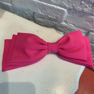 Multi-layer hair clip with pink and black bows for women and girls, chic Korean fashion accessory by Hot Trend Vault