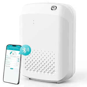 Hot Trend Vault LuxPerfume Essential Oil Diffuser 400ml wall-mounted hotel diffuser showing sleek design and adjustable mist vents.