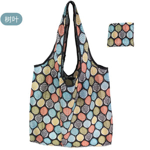 Large reusable tote bag by Hot Trend Vault, foldable, washable cloth shopping bag eco-friendly and heavy-duty for women.