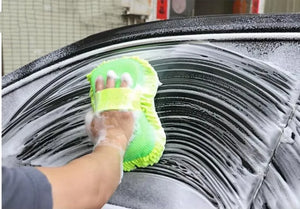 Hot Trend Vault microfiber car wash sponge for gentle, non-scratch cleaning and detailing of cars.