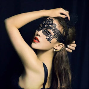 New Fashion Sexy Women Hollow Lace Masquerade Face Mask Lstry Princess Prom Party Props Costume Halloween Masquerade Mask Women