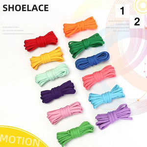 Durable polyester round sport shoelaces for men and women, outdoor accessories from Hot Trend Vault, shown in black and white.