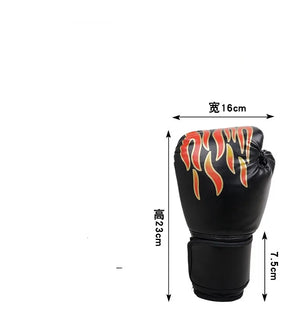 Boxing Gloves Breathable PU Leather Fighting Gloves Kids Boxing Training Kickboxing Gloves for Gym Indoor Outdoor Sport