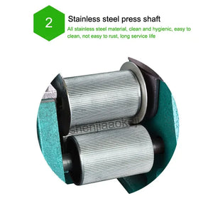 Hand Crank Stainless Steel SugarCane Machine Manual Sugar Cane Juicer 100% Sugar Cane Juice Machine 50kg/H