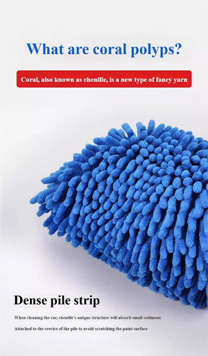 Microfiber Car Washer Sponge Cleaning Car Care Detailing Brushes Washing Towel Auto Gloves Styling Accessories