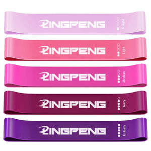 Resistance Loop Exercise Bands 5 Different Resistance Levels Elastic Band Suitable for arm Leg Stretching and Strength Training