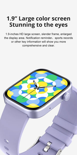 Unisex COLMI P71 smartwatch with voice calling and health monitoring features, displayed on a person’s wrist.