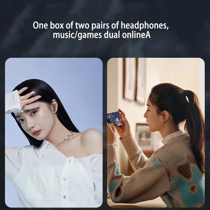 Upgraded TWS Wireless Headphones Noise Canceling Earbuds Bluetooth 5.3 Earphone HD Stereo Sports Waterproof Headset PK M25 M45