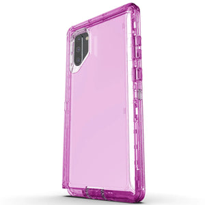 For Samsung Galaxy Note10/Plus Transparent Case Shockproof Cover And 2pcs Tempered Glass Screen Protector Case Friendly Clear