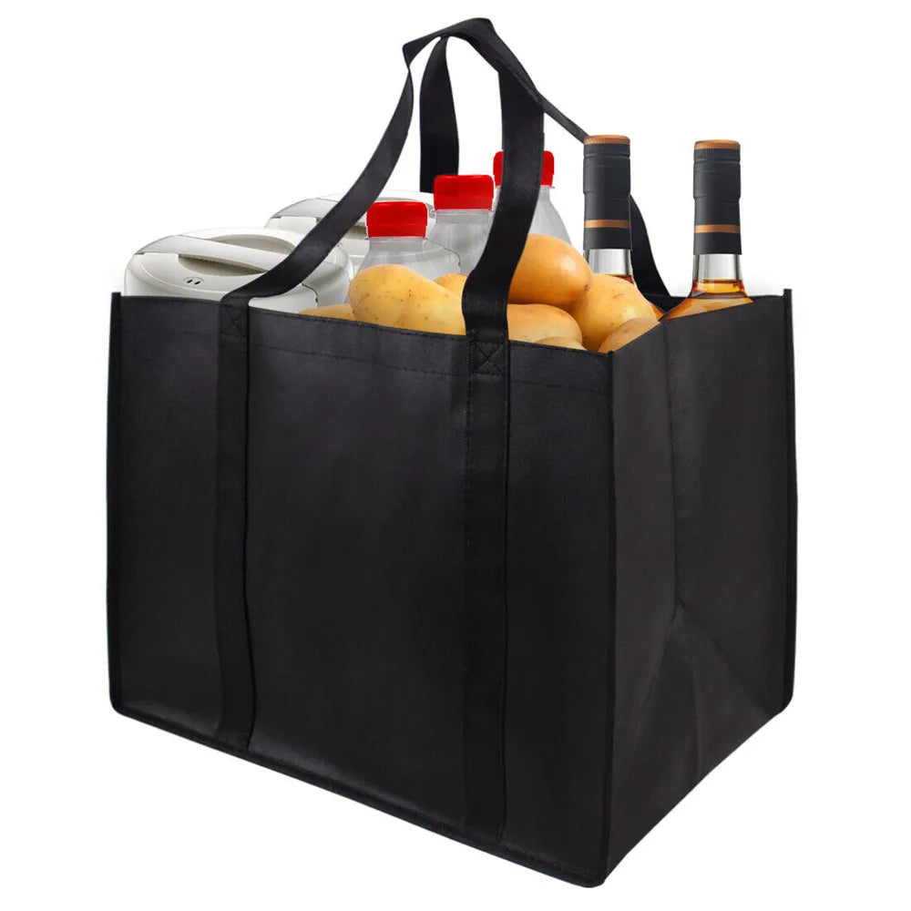 Reusable eco-friendly shopping bag for women by Hot Trend Vault, foldable large capacity tote with stylish design.