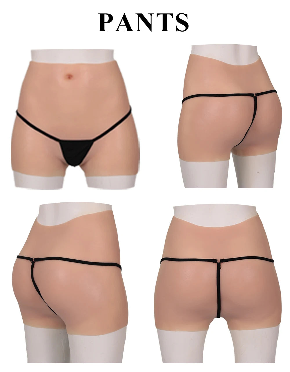Drag queen silicone hip enhancer panties by Hot Trend Vault showing the lift and contoured design for crossdressers and cosplay.