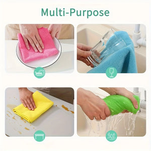 5/10/20 Microfiber Cleaning Cloth - Super absorbent and quick-drying，Kitchen、Bathroom、Car、Furniture without Traces - Durable and