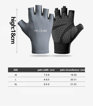 Professional Gym Fitness Breathable Anti-Slip Women Men Half Finger Summer Fishing Cycling Fingerless Gloves Female Bicycle Bike