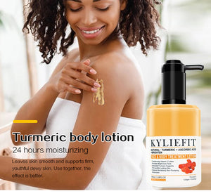Unisex AILKE Turmeric Skin Care product for acne, lightening, and pore refining, featuring a sleek packaging design.