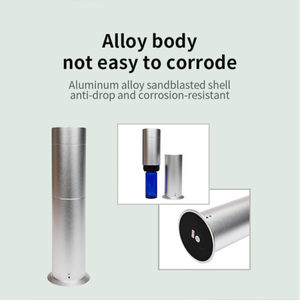 LuxPerfume column aroma diffuser with smart touch control, 120ml capacity, premium metal finish for home, office, and hotel use.