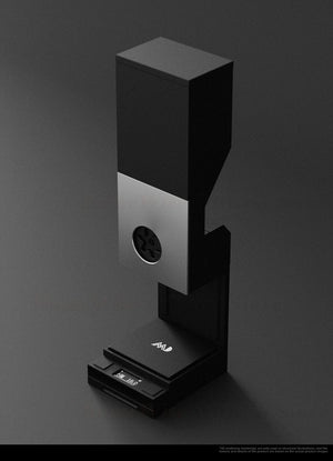 Hot Trend Vault HomeWIse automatic coffee bean dispenser for single origin beans, designed for precise home barista use.