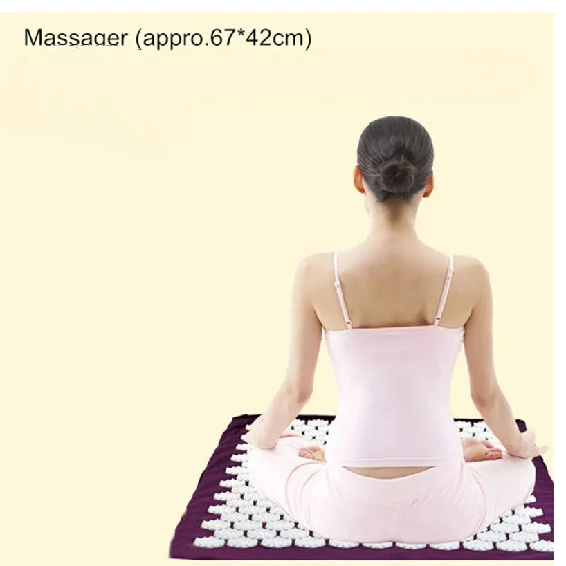67*42cm Yoga Mat Massager Massage Cushion Acupressure Mat Relieve Stress Pain Acupuncture Spike Yoga Mat Pin Pad/Yoga Mat