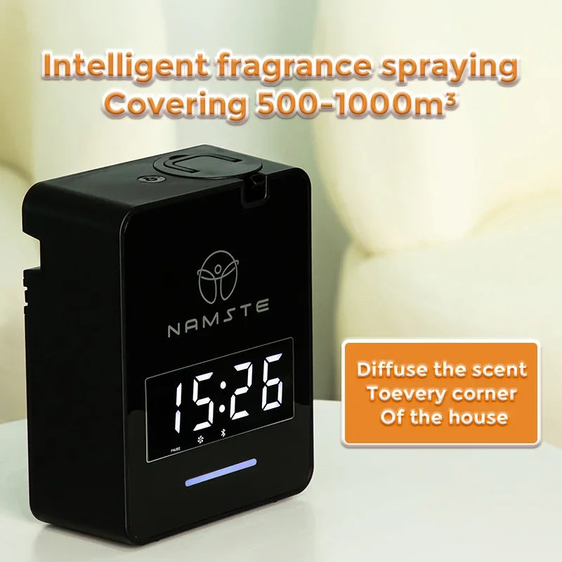 Hot Trend Vault Namste LuxPerfume Aroma Diffuser with Bluetooth, 300ml, air freshener for home HVAC, built-in fan system.