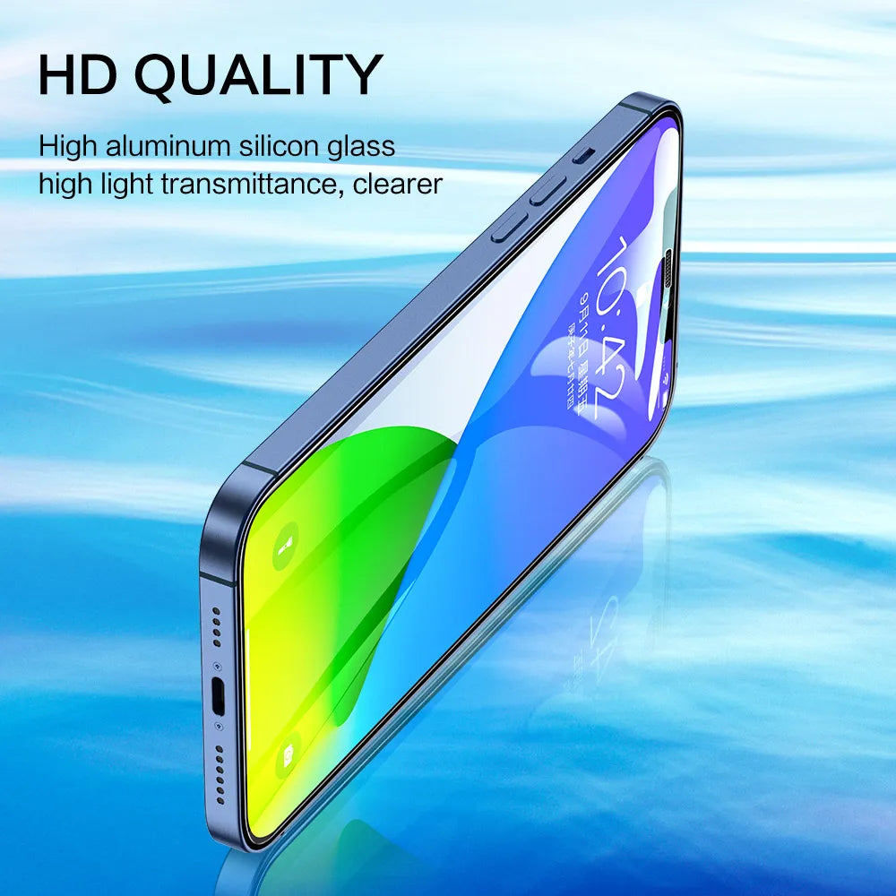 SmartDevil 2/3 pcs Screen Protector HD for iPhone 17 Pro max 17 Air 16 Anti-fingerprint Tempered Glass Film for iPhone 16 Pro 15