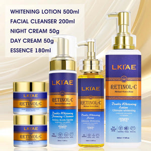 Hot Trend Vault AILKE Retinol Whitening Skin Care Set for adults with hydrating formula, includes creams and serums for healthy skin