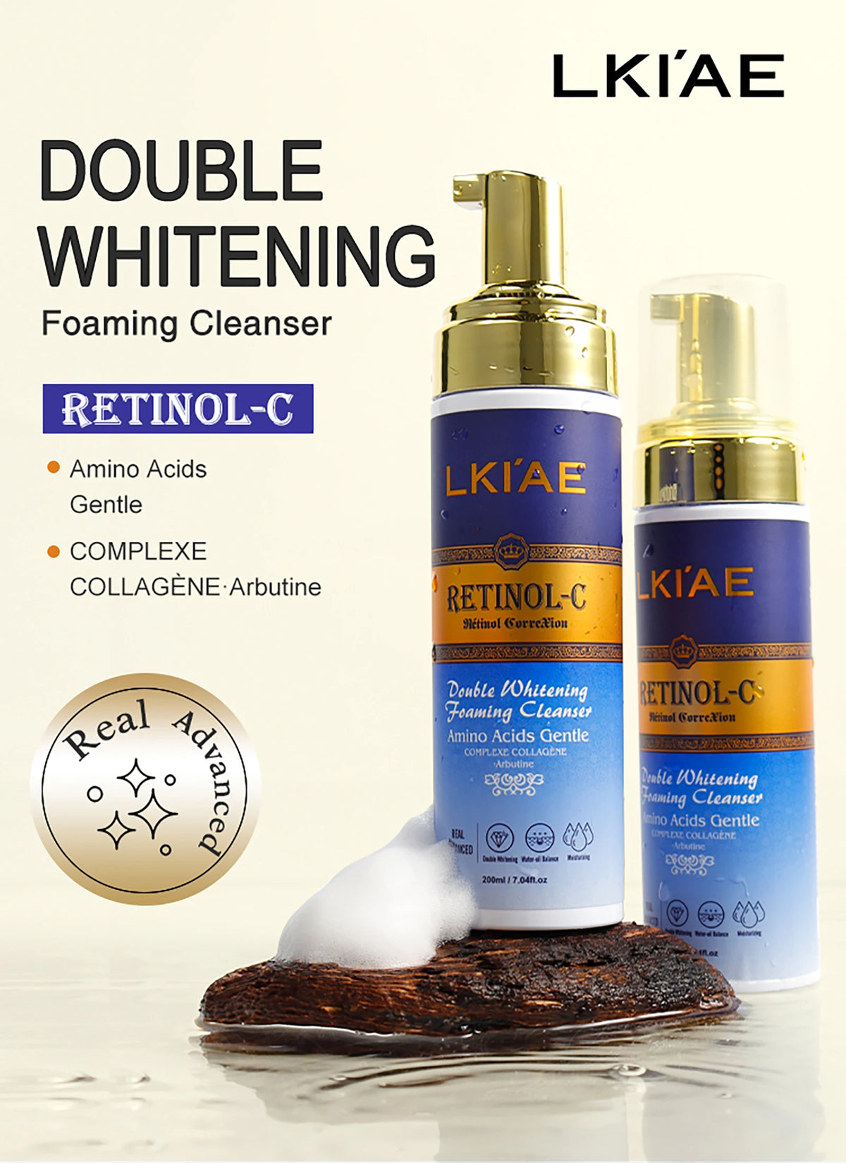 Hot Trend Vault AILKE Retinol Whitening Skin Care Set with soap, designed for all skin types to reduce dark spots and wrinkles.