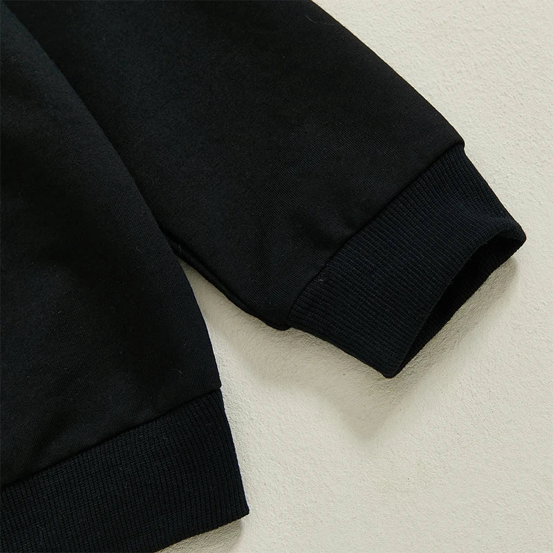 4-7Years Kids Girls Boys Hoodies Letter Heart Print Hooded Long Sleeve Pullovers Valentine's Day Clothes Spring Sweatshirts