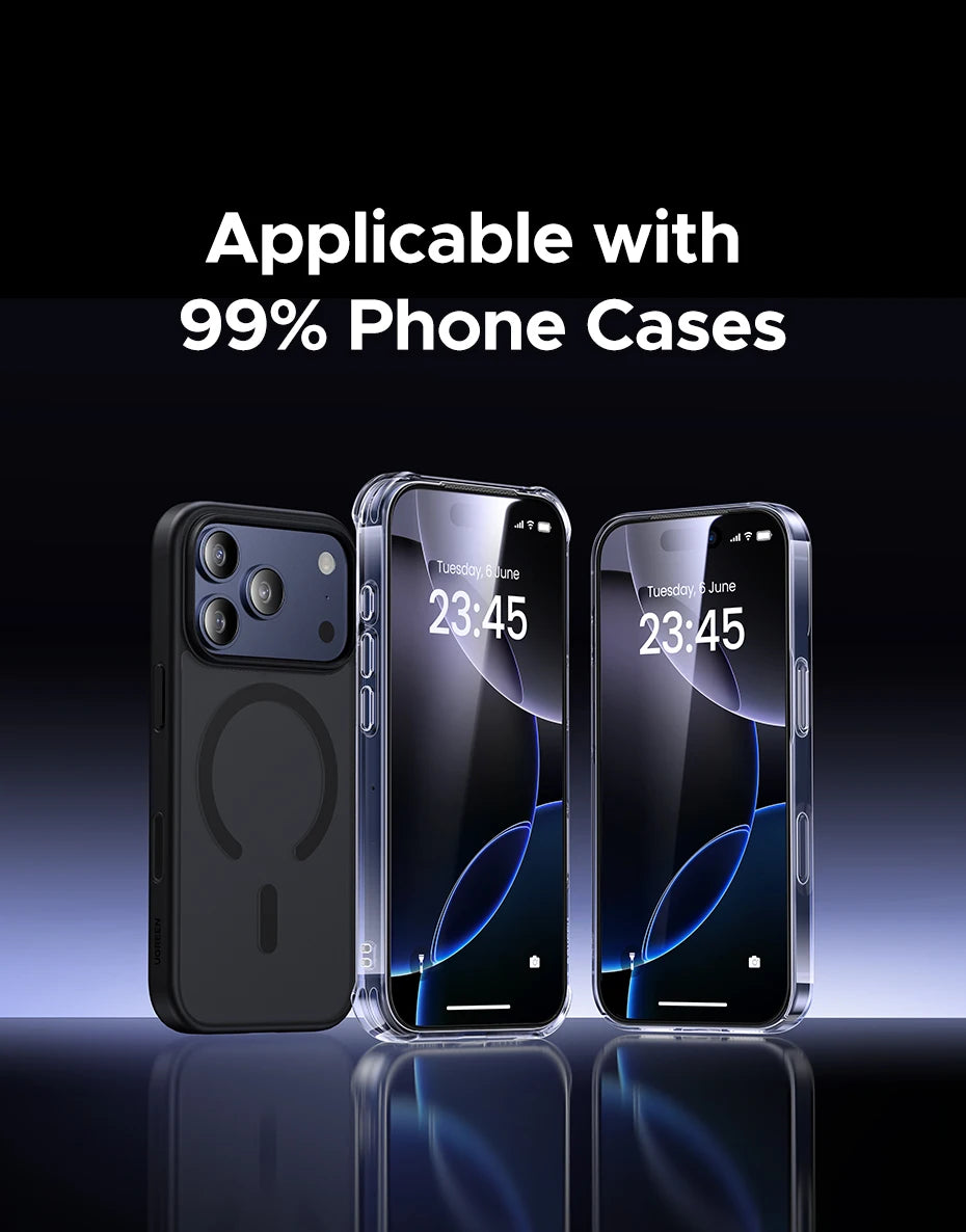 UGREEN 2PCS Automatic Dust-free Screen Protector For iPhone 17 Pro Max Tempered Glass For iPhone 17 16 Pro 17Pro Air Phone Film