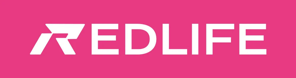 Redlife standing desk converter by Hot Trend Vault with built-in wireless charger, ideal for ergonomic office workspace setup.