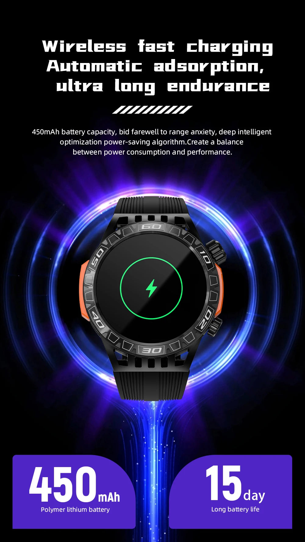 LOKMAT ZEUS 6 PRO Smart Watches Bluetooth Calls Flashlight Waterproof Smartwatches 1.46'' Screen Compass Sport Fitness Tracker