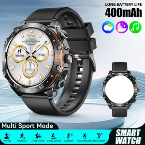 LaNikar New Smart Watches for Men with Earbuds Inside with 100+ Sport Modes and Sport Records Waterproof with iPhone and Android