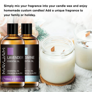 100ML Sandalwood Pure Natural Essential Oil Diffuser Lavender Jasmine Eucalyptus Frankincense Mint Orange Lemon Ylang Aroma Oil