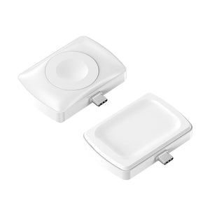 2 in 1 Magnetic Wireless Charger USB C Wireless Watch Charger Stand Fast Charging Dock Station Stand for Apple Watch Series 1-10