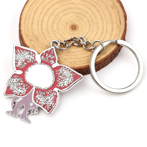 USA Sci-fi Thriller TV Series Demodog Keychain Metal Pendent Car Key Chain Keyring Jewelry Accessories Gifts For Men Women