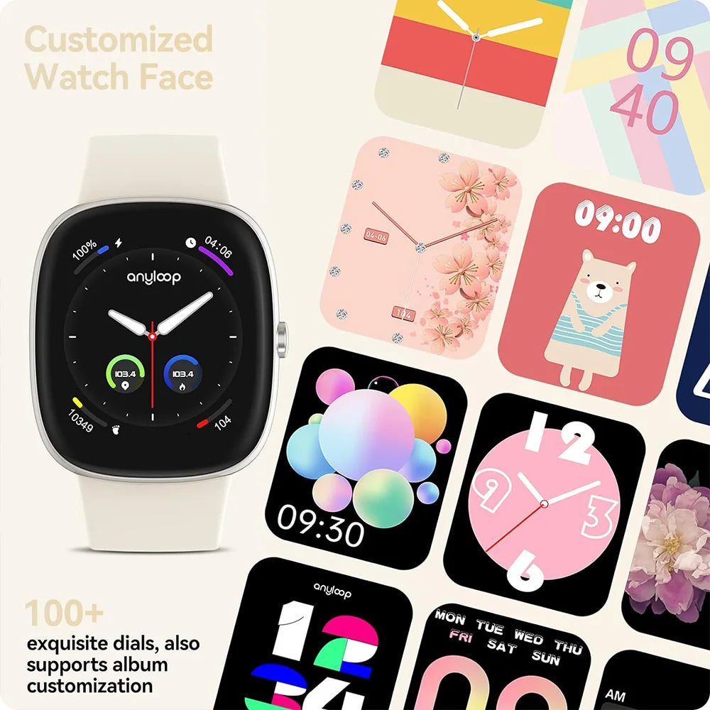 Smart Watches for Men Women  Sleep Tracking, 46mm 1.3oz Step Calorie Counter Fitness Watch Activity Trackers Pedometer forAndro