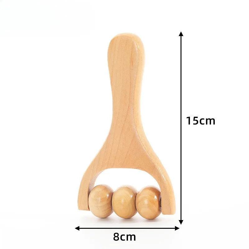 Wooden Face Massage Tools Set Kit Face Sculpting Tool Skin Care Facial Massager Cupping Contouring Facial Roller